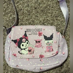 Kuromi Lavender Crossbody Bag